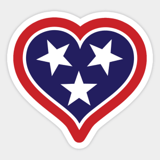 Tennessee Tri Star Design Sticker